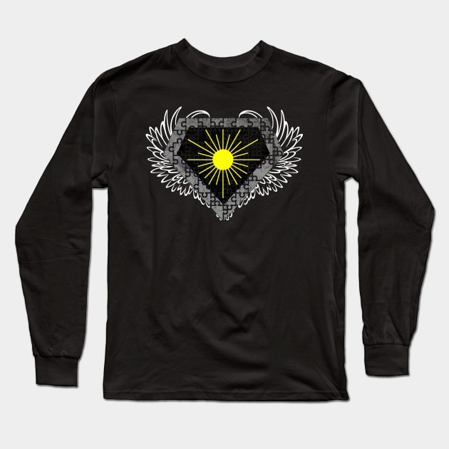 Wings Of Hope Autism Superhero Long Sleeve T-Shirt by chiinta